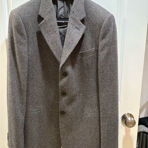 ARMANI Men's Gray Cashmere Blazer